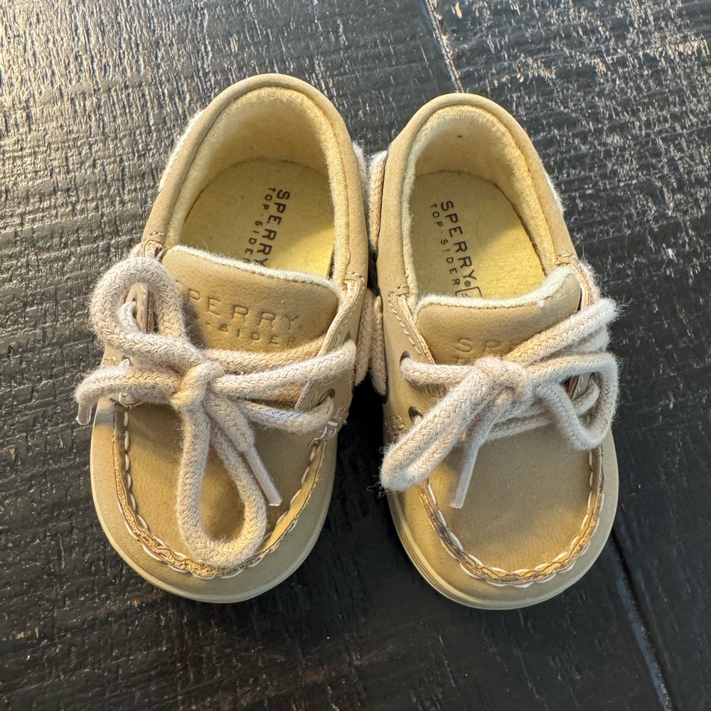 Sperry Baby Tan Boat Shoes size 1M